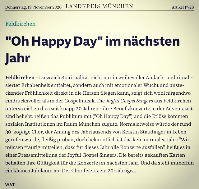 S&uuml;eddeutsche Zeitung 11.2020